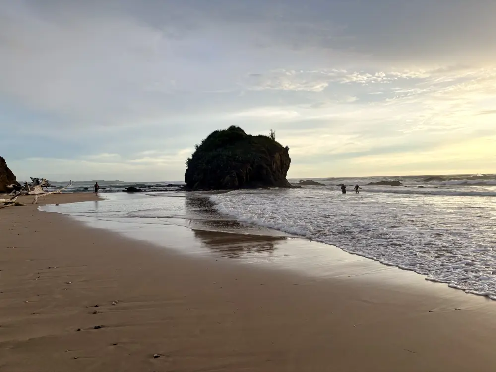 Dante’s Peak at low tide, where Playa Grande meets Playa Ventanas
