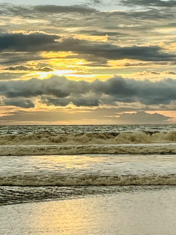 Layers of cloud and gold