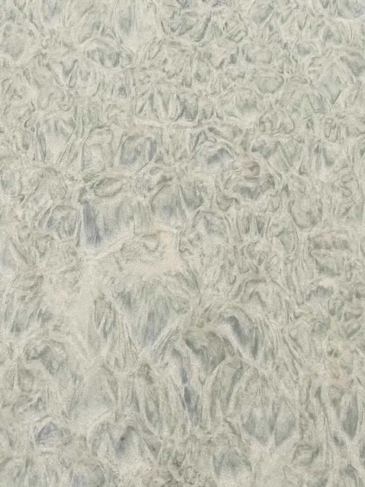 Ripples left by the last wave