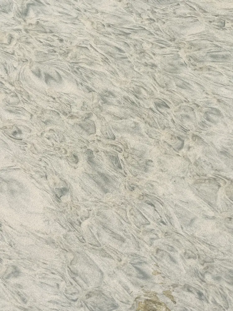 Lace in the sand at low tide